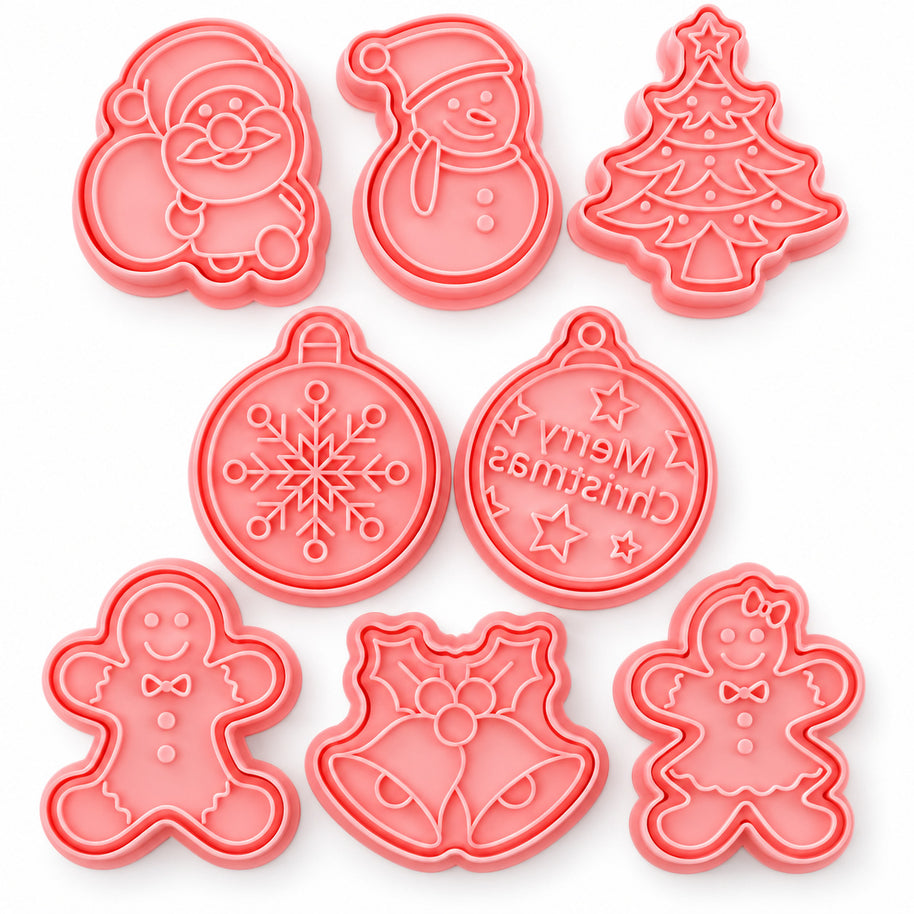 Ausstechformen für Weihnachten im 8er Set