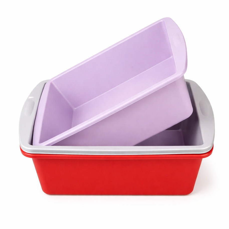 Brownie Backform im 2er Set aus Silikon für saftige Brownies, perfekt geformt