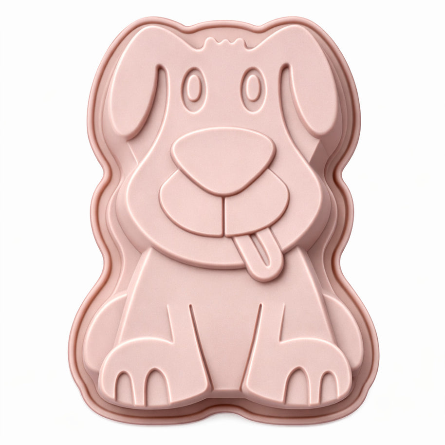 Backform mit Hund-Motiv aus Silikon für echte Hundefans & Motivpartys