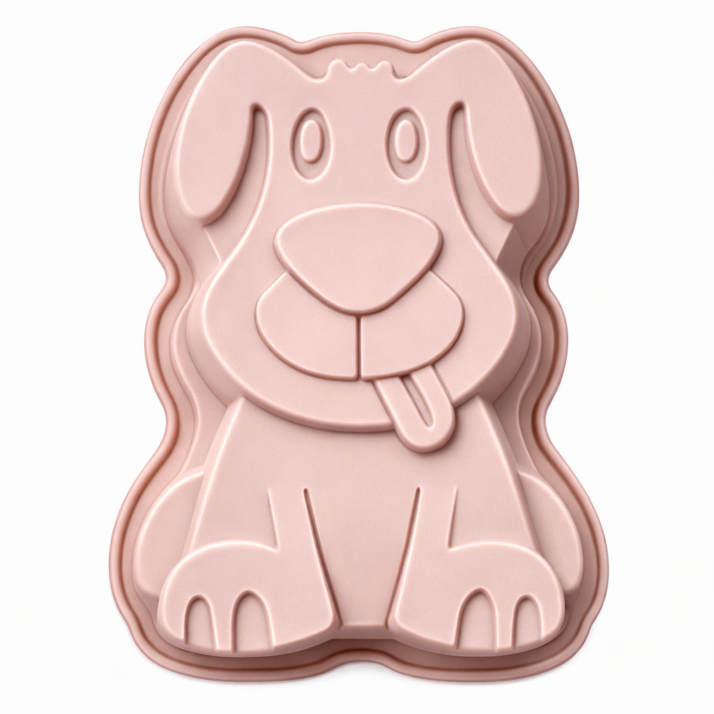 Backform mit Hund-Motiv aus Silikon für echte Hundefans & Motivpartys