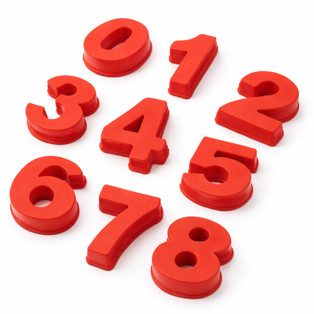 Kreatives Backformen-Set für große Zahlen von 0 bis 9