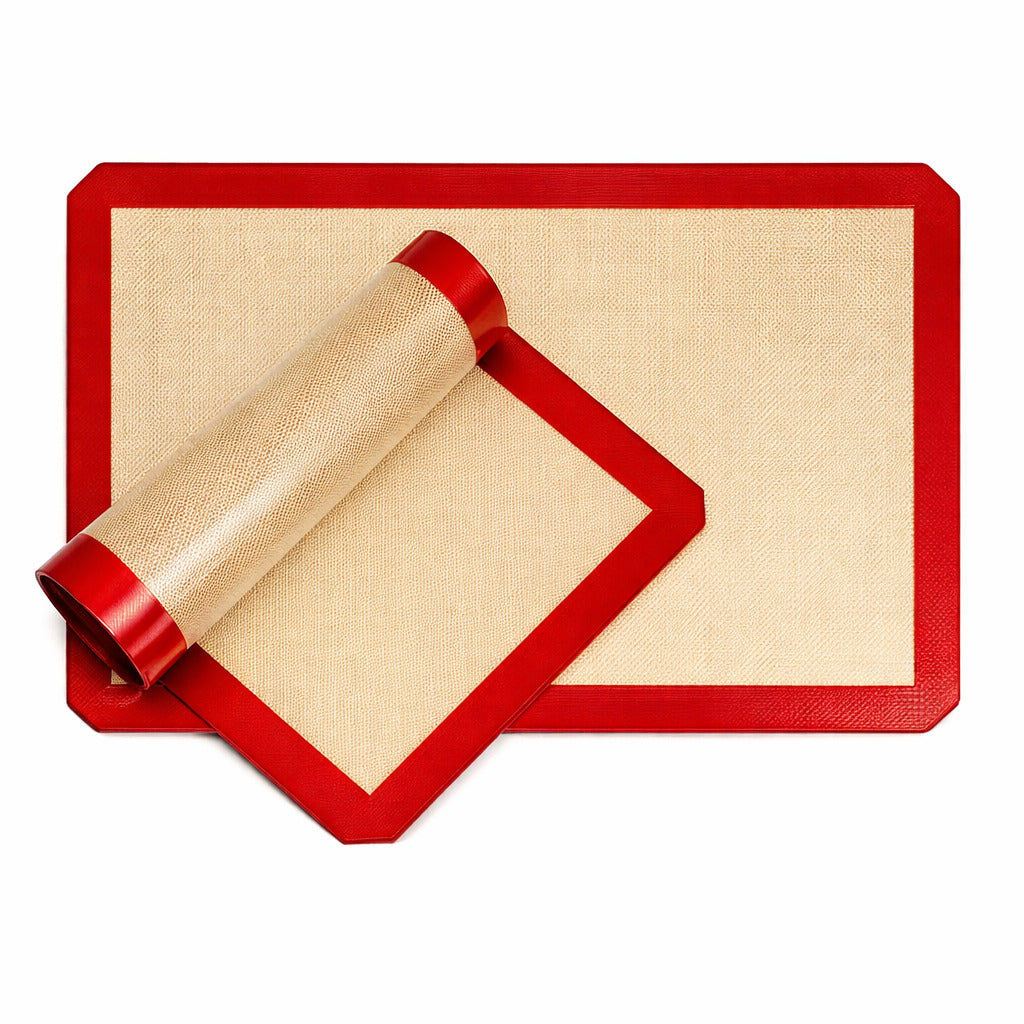 Wiederverwendbare Backunterlage aus Silikon im 2er Set