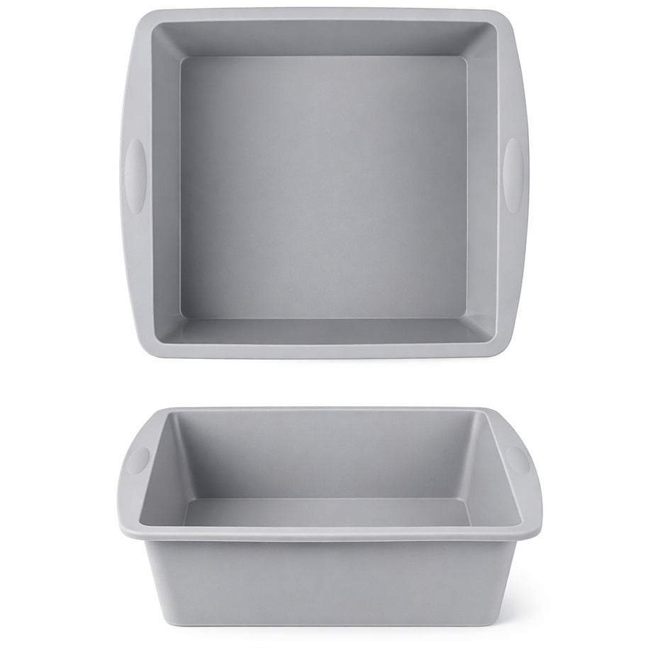 Brownie Backform im 2er Set aus Silikon für saftige Brownies, perfekt geformt