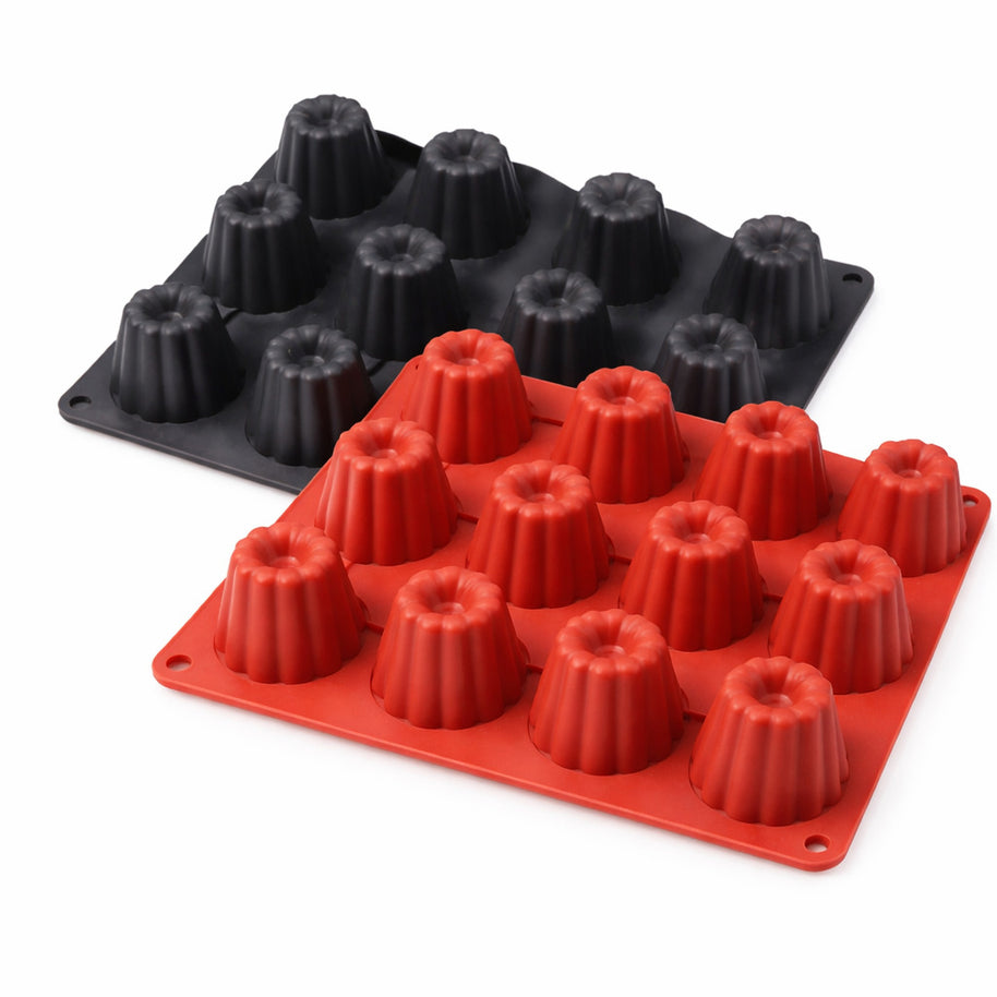 Cannelés-Form aus Silikon für kleine Gebäcke