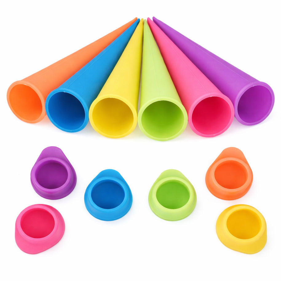 Eisformen aus Silikon im 6er Set für Push-Up Eis & DIY Snacks