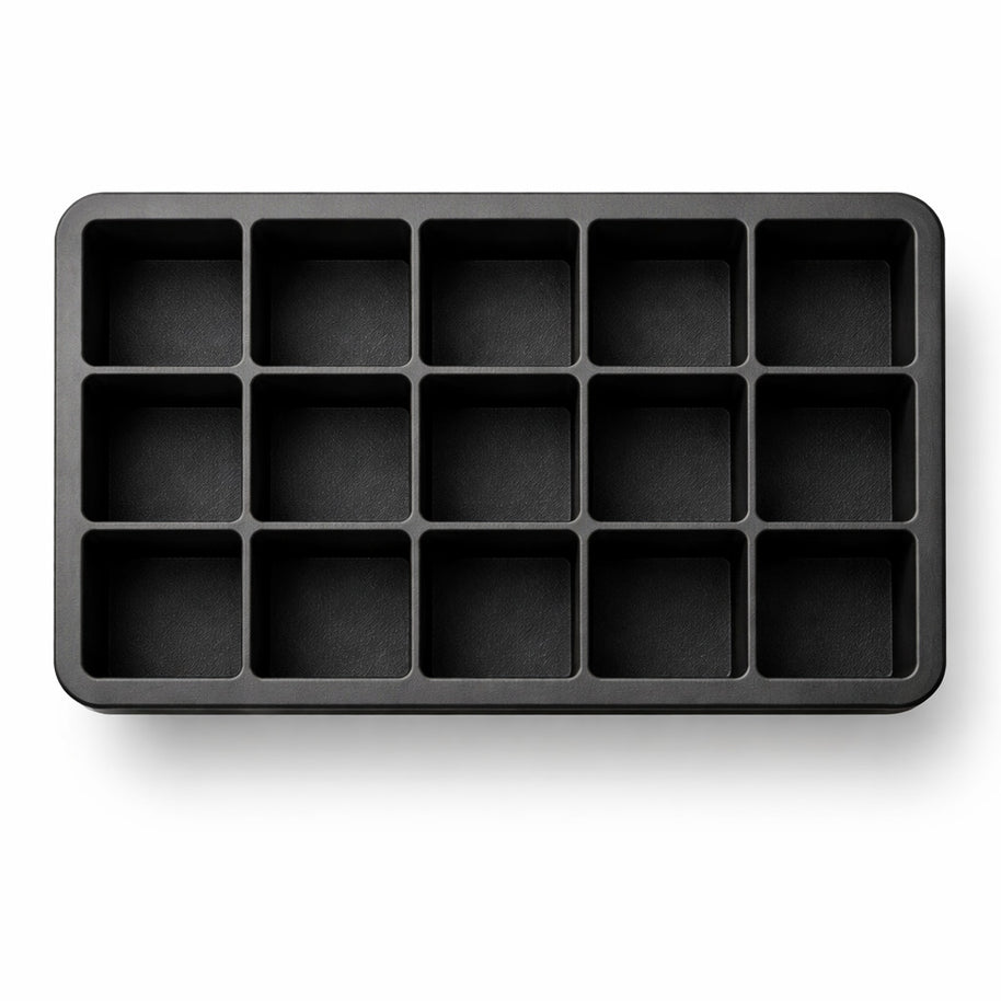 Eiswürfelform aus Silikon für 15 gleichmäßige Eiswürfel
