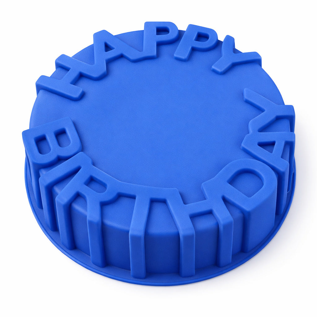 'Happy Birthday' Silikonform für besondere Geburtstage