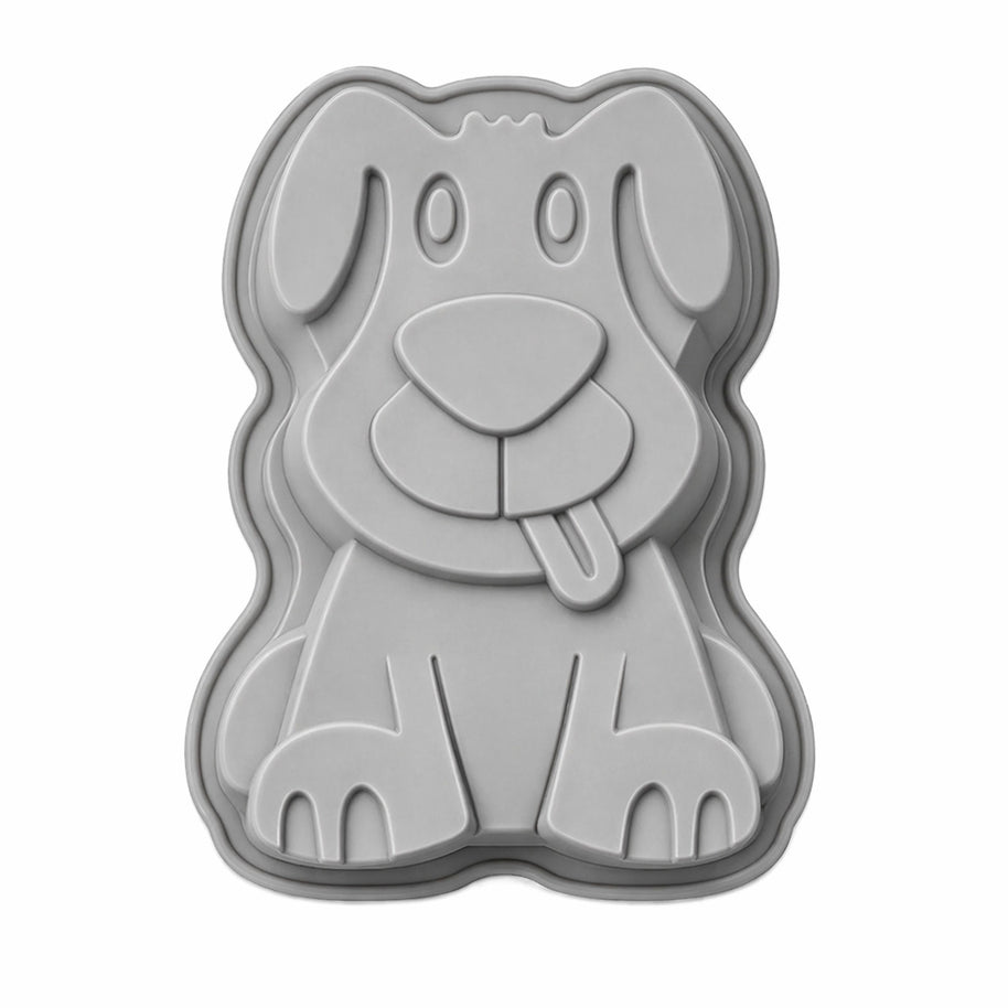 Backform mit Hund-Motiv aus Silikon für echte Hundefans & Motivpartys