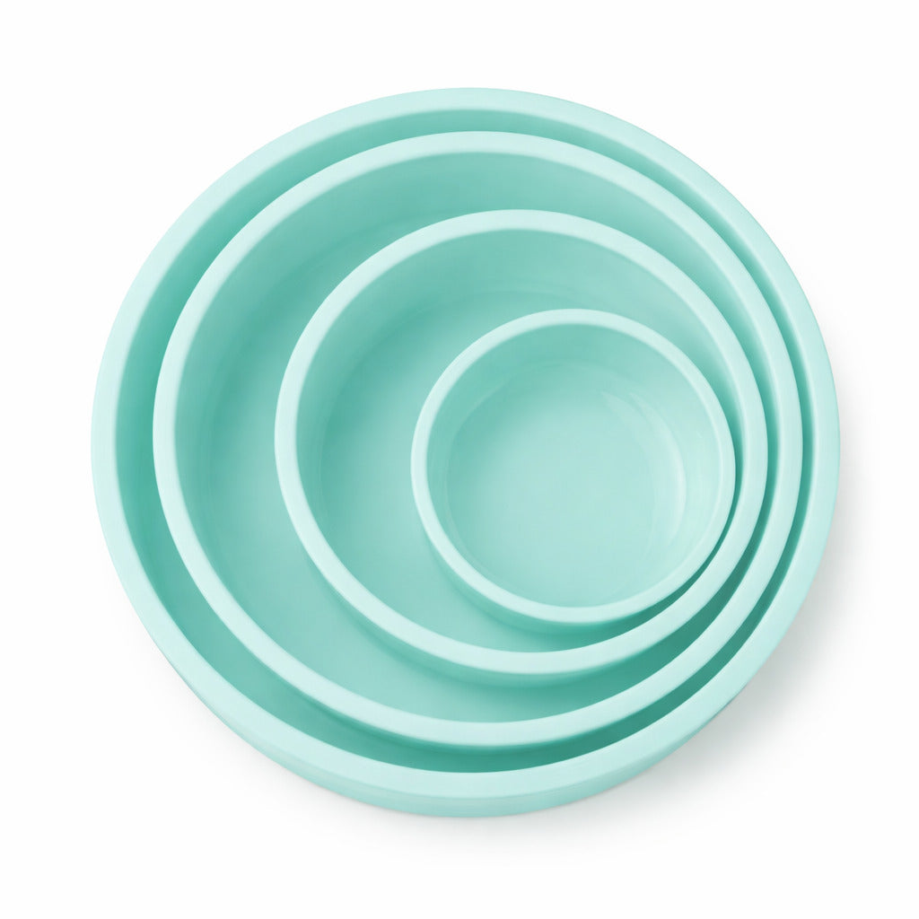 4-teiliges Backform-Set in rund & verschiedenen Größen