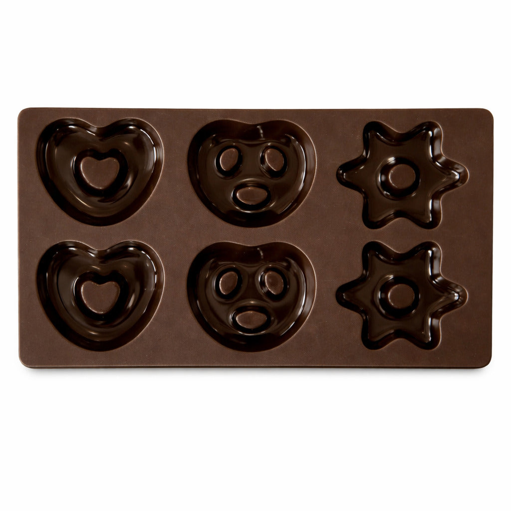 Lebkuchen Silikonform mit Brezel-, Stern- & Herzform