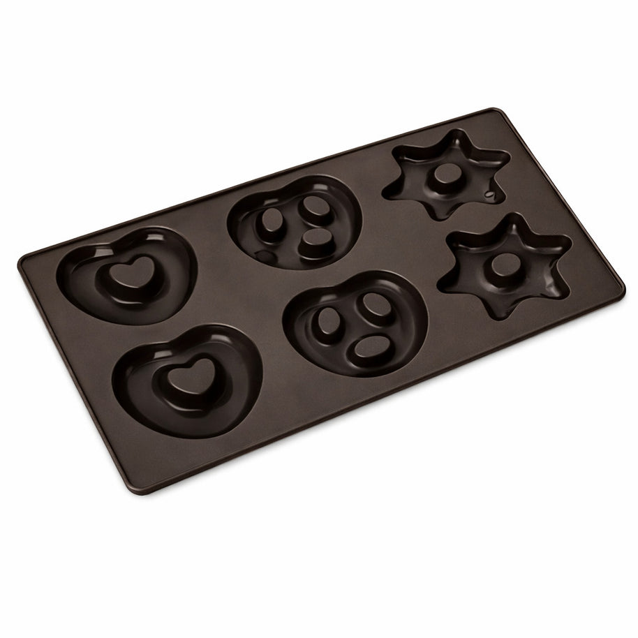 Lebkuchen Silikonform mit Brezel-, Stern- & Herzform
