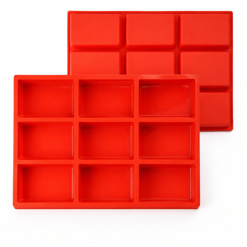 Mini Kastenform aus Silikon für 9 gleichmäßige Mini-Brote & Küchlein