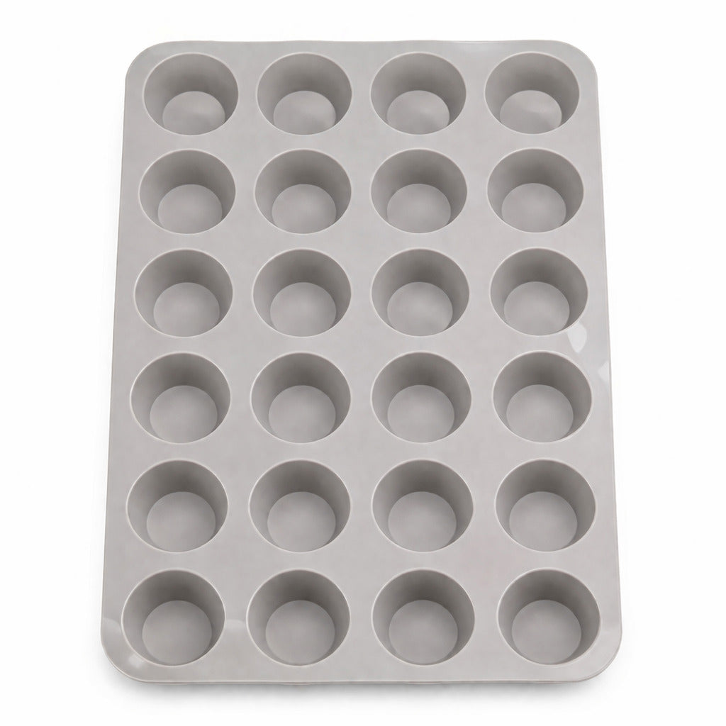 Mini Muffinform aus Silikon für 24 gleichmäßige Mini-Muffins