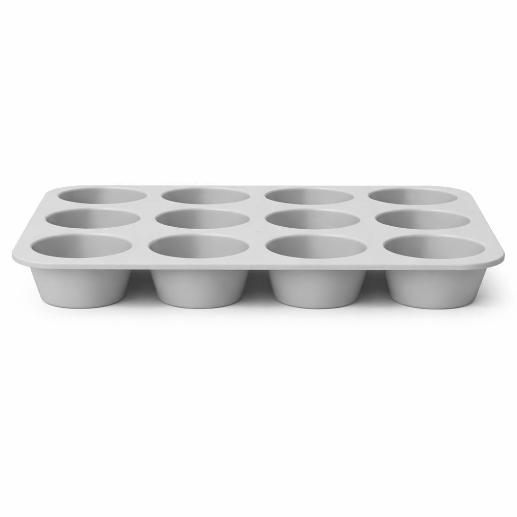 Muffinblech aus Silikon für 12 gleichmäßige Muffins