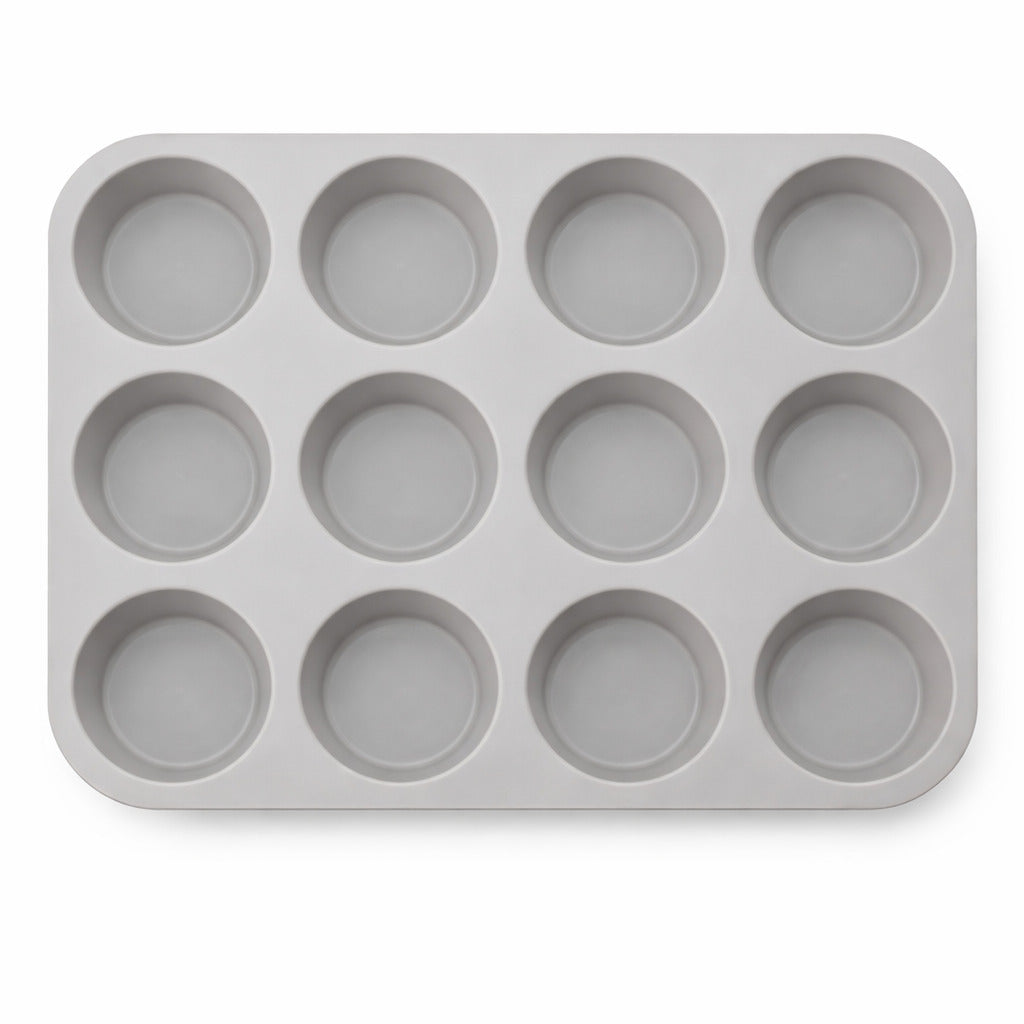 Muffinblech aus Silikon für 12 gleichmäßige Muffins