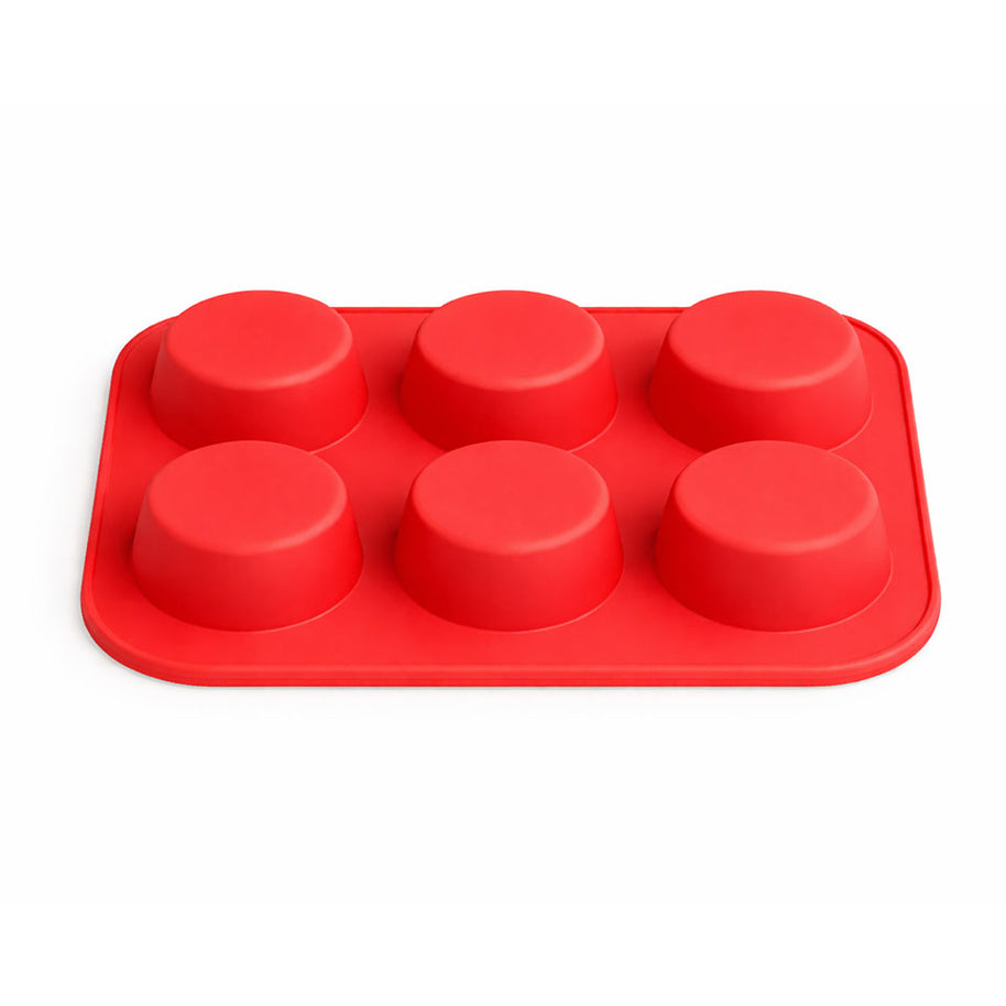 Muffinform aus Silikon für 6 große Muffins & Cupcakes