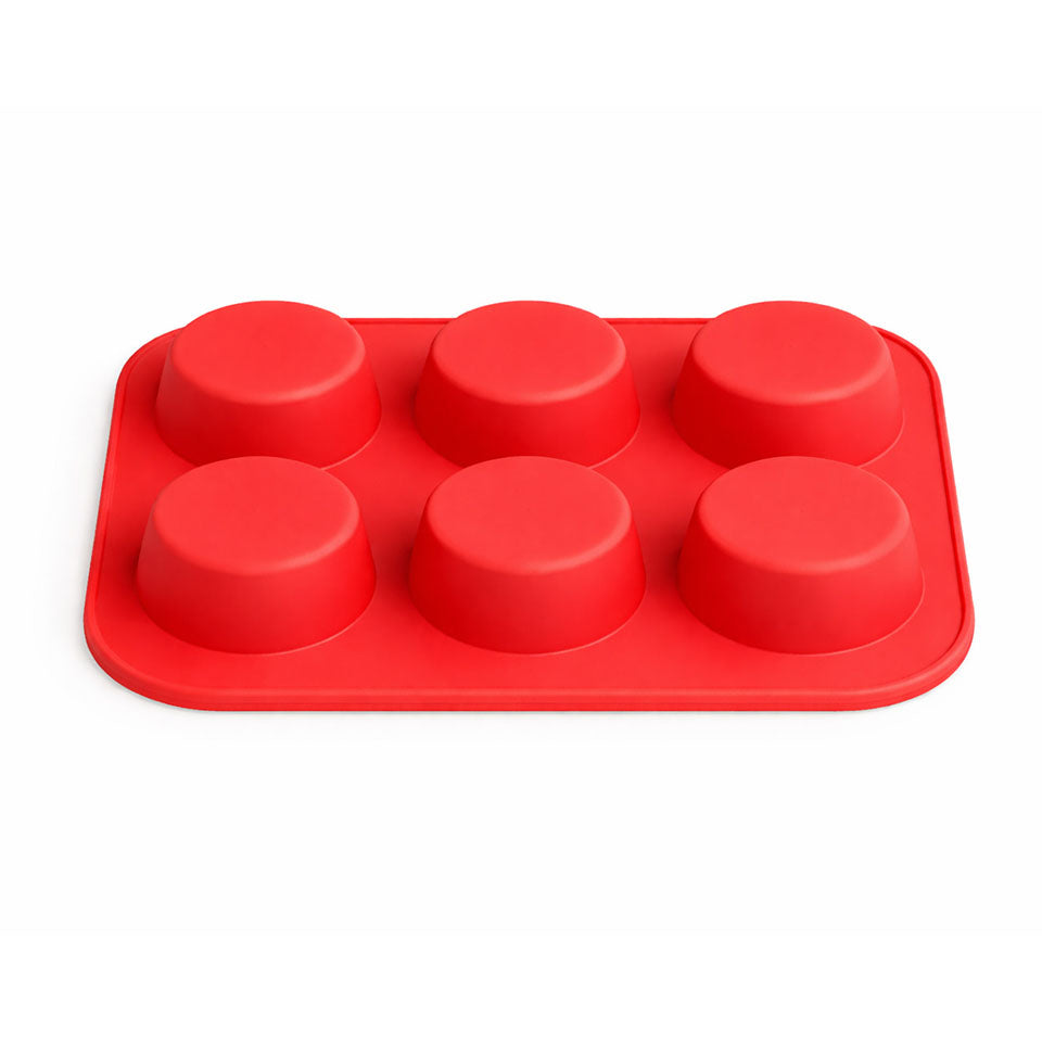 Muffinform aus Silikon für 6 große Muffins & Cupcakes