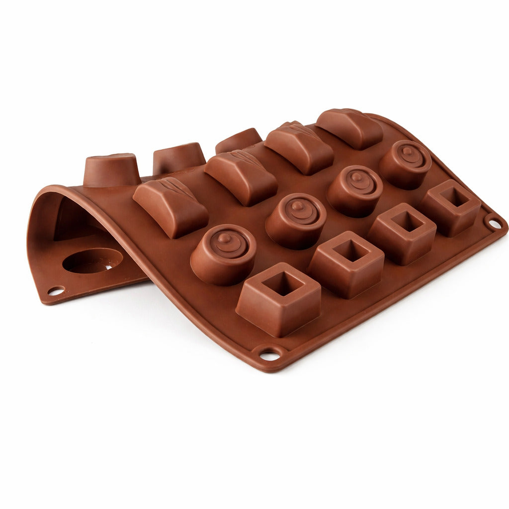 Pralinenformen aus Silikon für bis zu 30 edle Pralinen