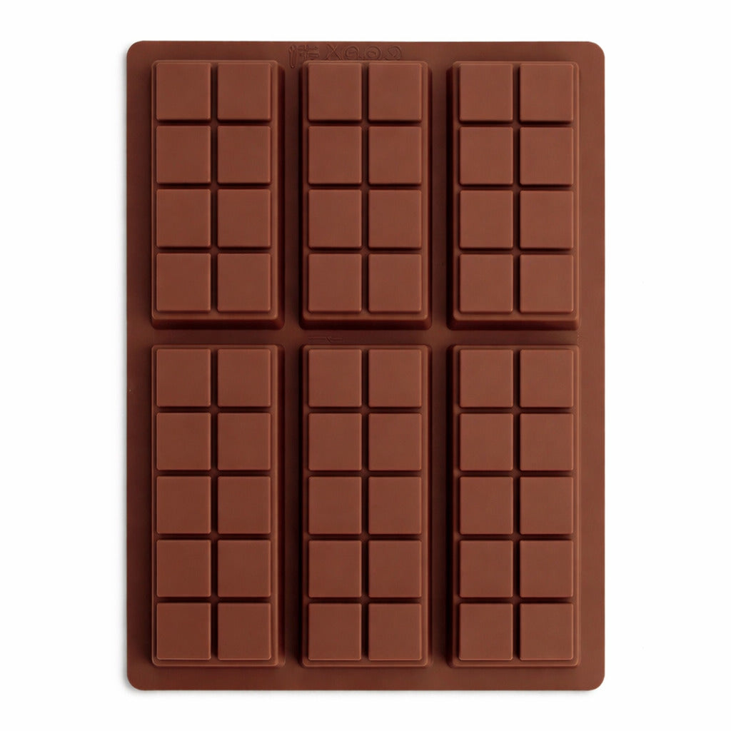 Schokoladen Silikonform für bis zu 6 handgemachte Tafeln