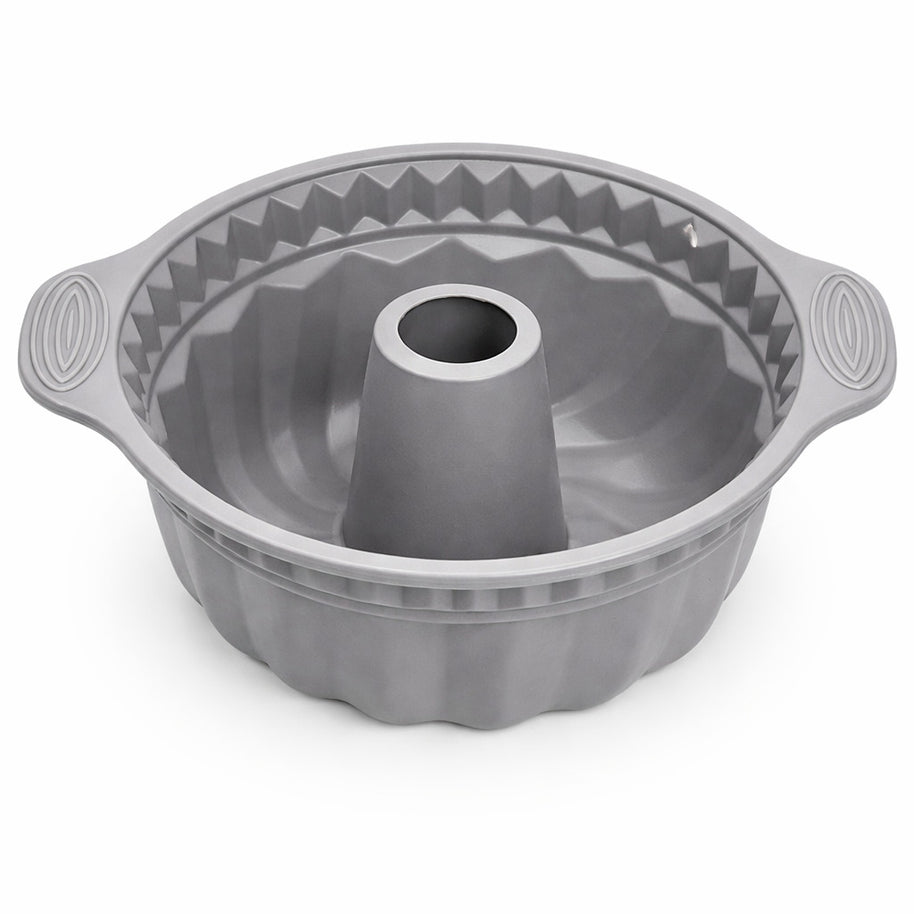 Silikon Gugelhupfform mit Griffen für sicheres Backen