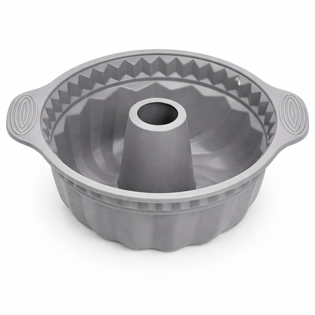 Silikon Gugelhupfform mit Griffen für sicheres Backen