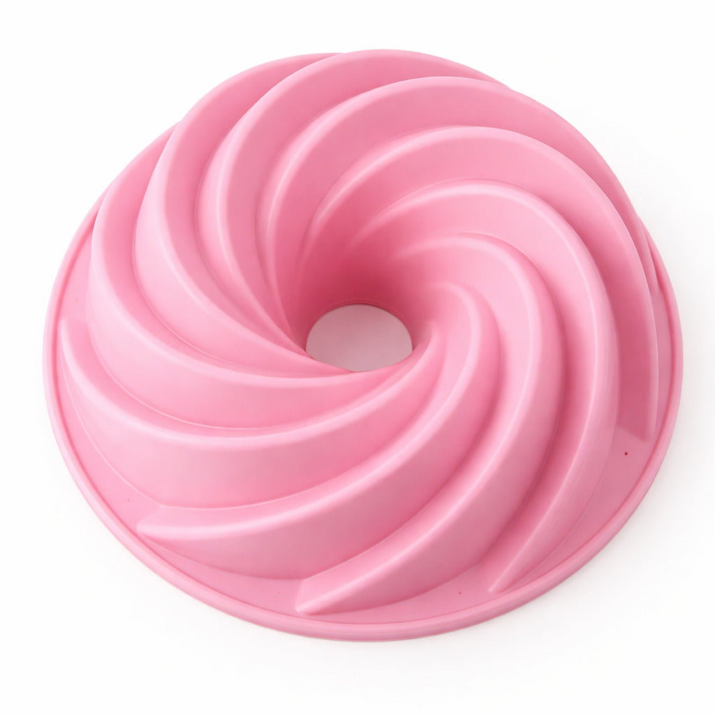 Spiral Gugelhupf Backform aus Silikon mit elegantem Twist