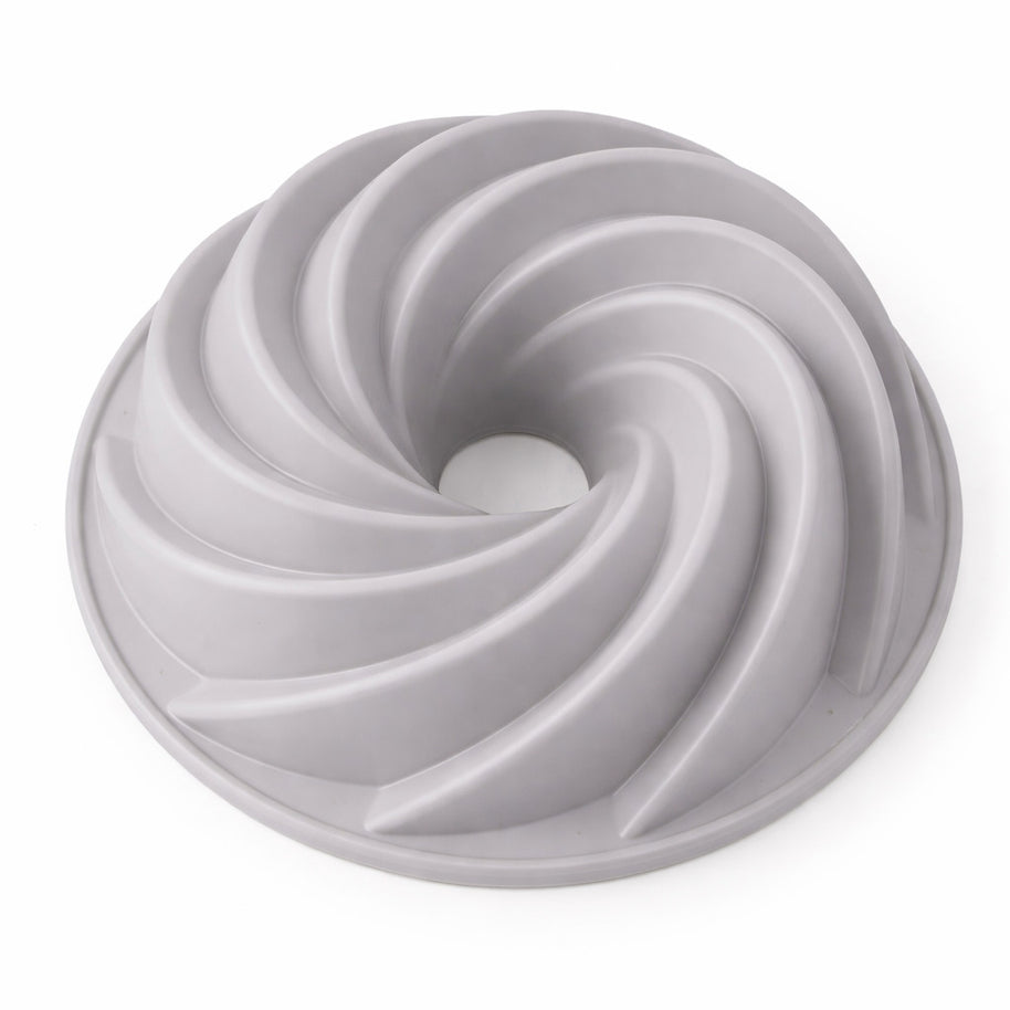 Spiral Gugelhupf Backform aus Silikon mit elegantem Twist