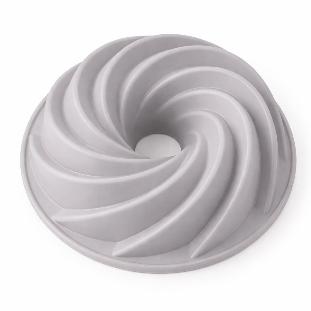 Spiral Gugelhupf Backform aus Silikon mit elegantem Twist